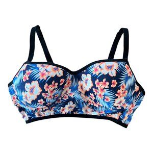 Victoria’s Secret PINK Floral Strappy Back Bra Size Large Y2K